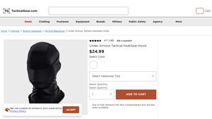 Tactical Gear - Balaclava-Style Mask