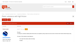 Talk Composites - Flexible High Friction Material