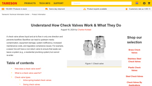 Tameson - Check Valves