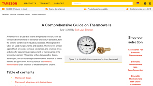 Tameson - Thermowells