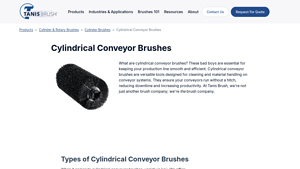 Tanis Brush - Cylindrical Conveyor Brushes
