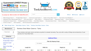 Tank and Barrel - Stainless Steel Water Cisterns