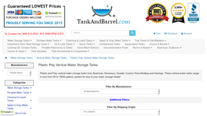 Tank and Barrel - Plastic Poly Water Storage Tanks