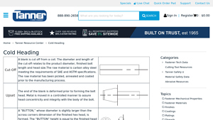 Tanner Bolt - BUTTON Height Fasteners