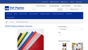 Tap Plastics - HDPE M M Opaque Sheet