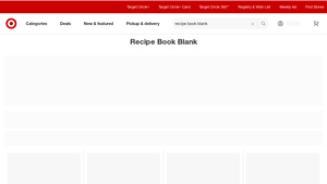 Target - Blank Recipe Books