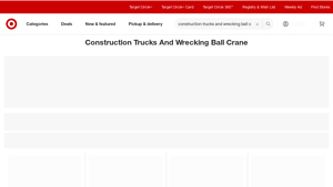 Target - Construction Trucks & Wrecking Ball Cranes