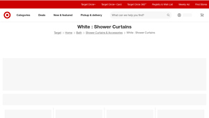 Target - White Shower Curtains & Accessories