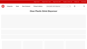 Target - Clear Plastic Drink Dispensers