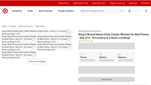 King's Brand - Heavy Duty Caster Wheels