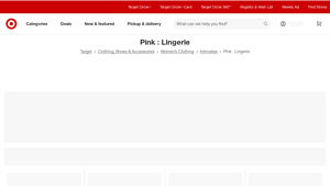 Target - Pink Lingerie Collection