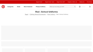 Target - Red School Uniform Essentials