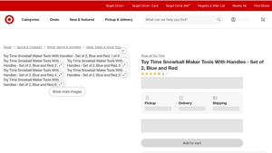Lincoln's Department Store - Toy Time Snowball Maker Tools