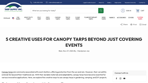 Tarp Supply - Waterproof and Super Duty Tarps