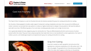 Taylor & Fenn - Gray and Ductile Iron Casting