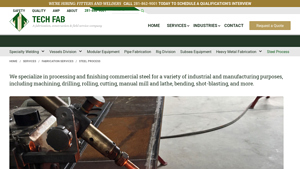 Tech Fab - Steel Processing Services