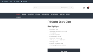 Techinstro - ITO Coated Quartz Glass