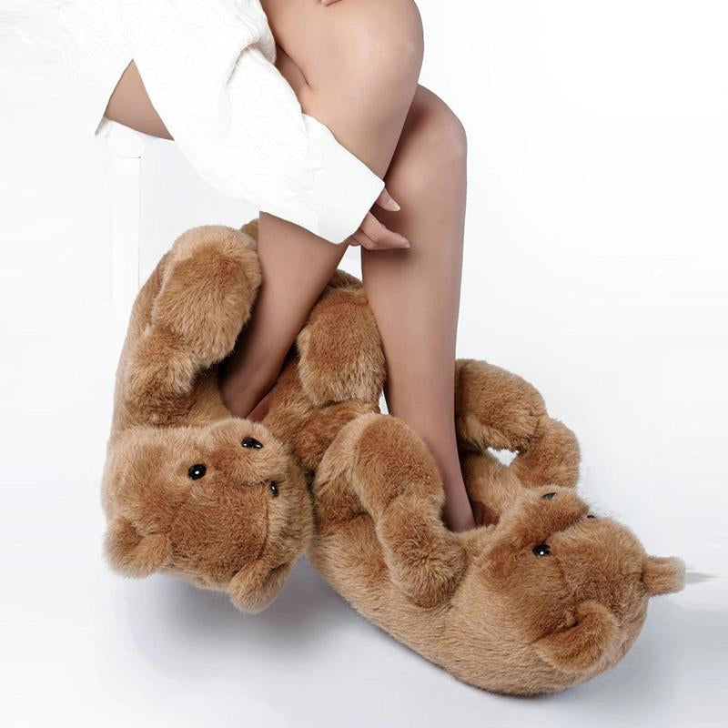 An application scenario or product detail of teddy bear slippers - Image 6