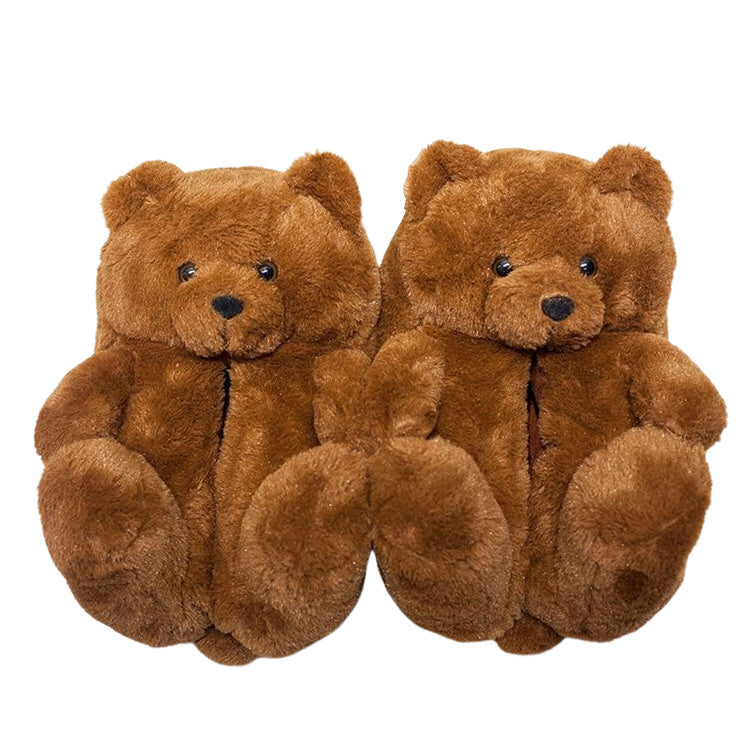 An application scenario or product detail of teddy bear slippers - Image 13