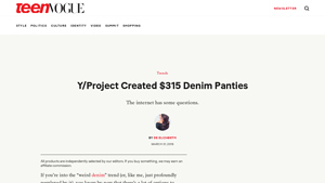 Y/Project - Denim Panties
