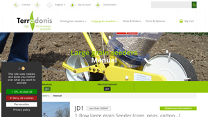 Terradonis - JD1 1-Row Large Grain Seeder
