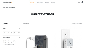 TESSAN - Multi Plug Outlet Extender