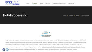 PolyProcessing - HDXLPE Chemical Storage Tanks
