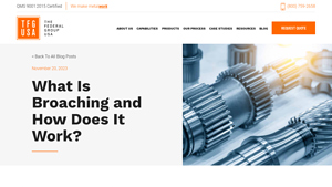 TFG USA - Broaching Solutions