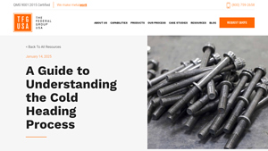 TFG USA - Cold Heading Fasteners