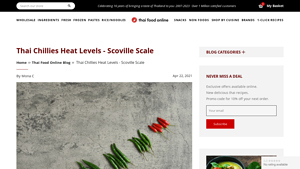 Thai Food Online - Fresh Thai Chillies