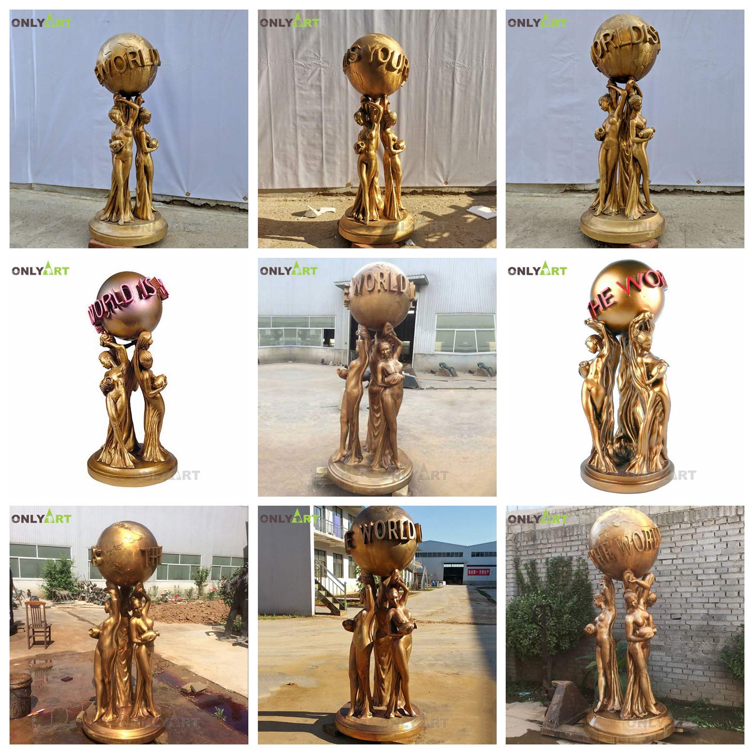 An application scenario or product detail of the world is yours statue - Image 14