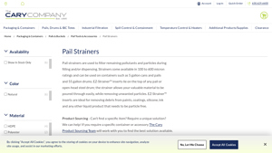 The Cary Company - 400 Micron Medium EZ-Strainer™ Insert