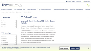The Cary Company - 55 Gallon Drums & Accessories