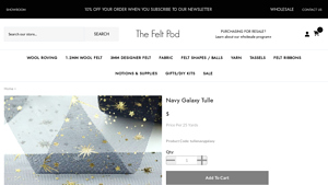 The Felt Pod - Navy Galaxy Tulle