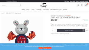 The Fish and Bone - DOG MEETS TOY Robot Bunny