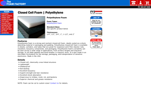 The Foam Factory - Polyethylene Foam