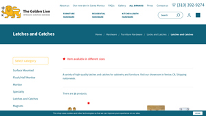 The Golden Lion - High-Quality Latches and Catches