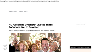 The Knot - Wedding Crasher Quotes