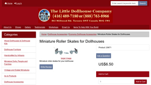 The Little Dollhouse Company - Miniature Roller Skates