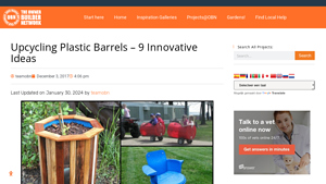 Owner Builder Network - Upcycled Plastic Barrels