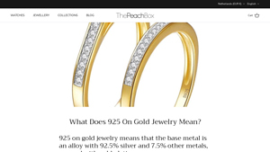 The Peach Box - 925 Gold Jewelry