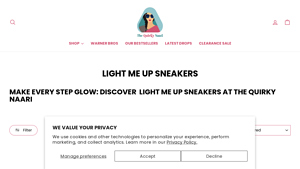 The Quirky Naari - Light Me Up Sneakers