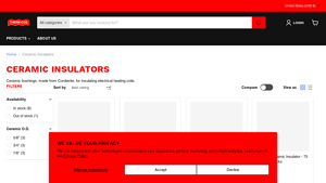 Therm-Coil - Cordierite Ceramic Insulators