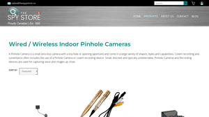The Spy Store - Wireless Indoor Pinhole Cameras