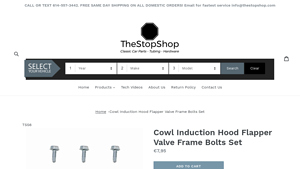 The Stop Shop - Cowl Induction Hood Flapper Valve Frame Bolts Set