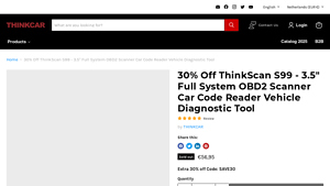 Thinkcarus - THINKSCAN S99 OBD2 Scanner