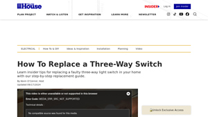 This Old House - Three-Way Switch Installation