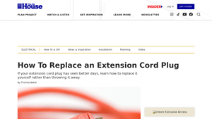 This Old House - Extension Cord Plugs Guide