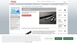 THK - Actuator Product Lineup