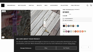 Thread Wallets - Off White Keychain Clip